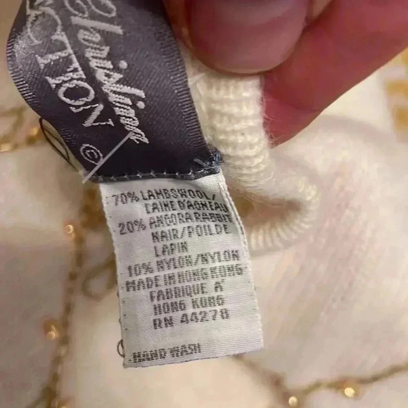 Marissa christina collection angora and beaded embroidered vintage sweater M - Picture 4 of 7